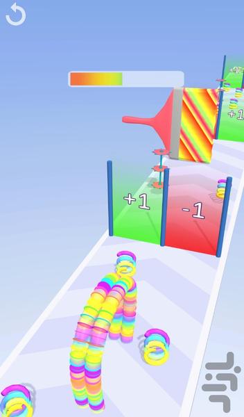 بازی حلقه های رنگی - Gameplay image of android game