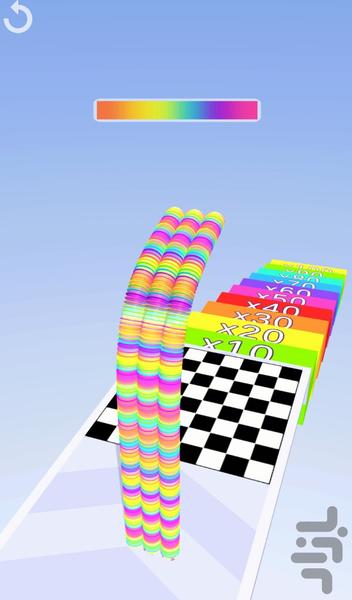 بازی حلقه های رنگی - Gameplay image of android game