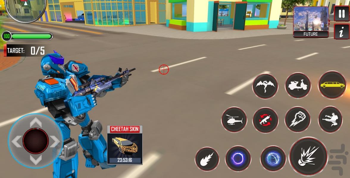 بازی جنگی هجوم ربات ها - Gameplay image of android game