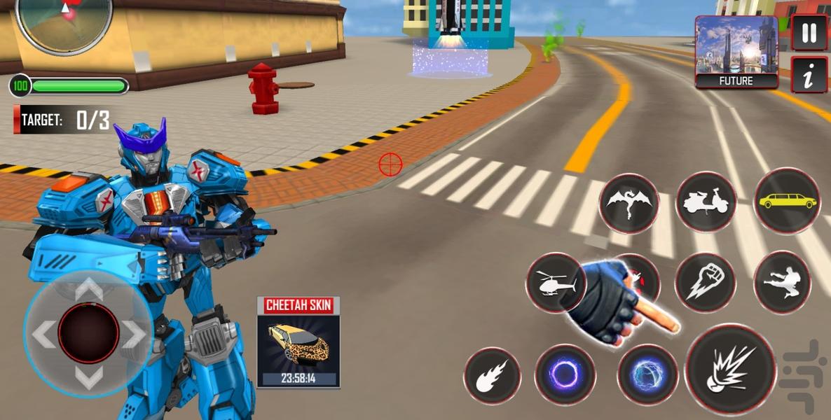 بازی جنگی هجوم ربات ها - Gameplay image of android game
