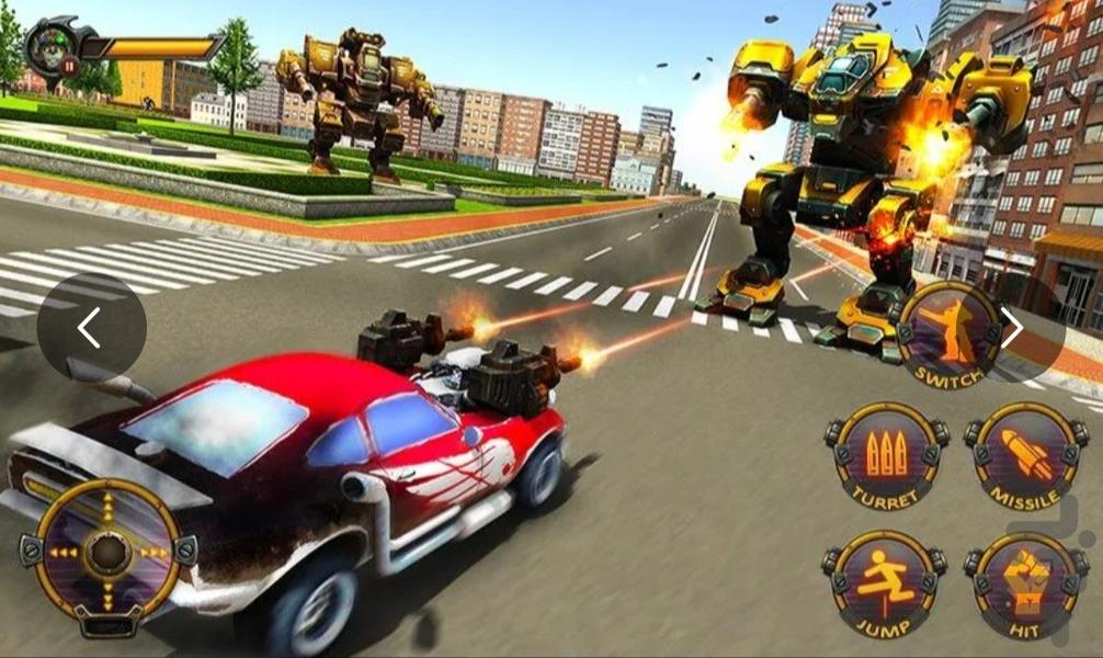 بازی جنگی هجوم ربات ها - Gameplay image of android game
