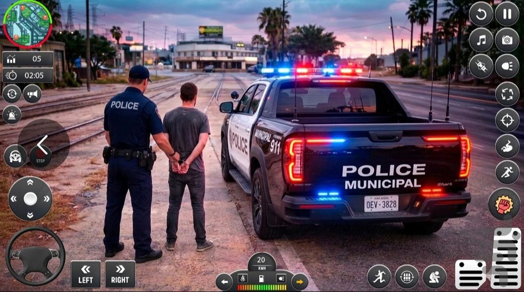 پلیس بازی - Gameplay image of android game