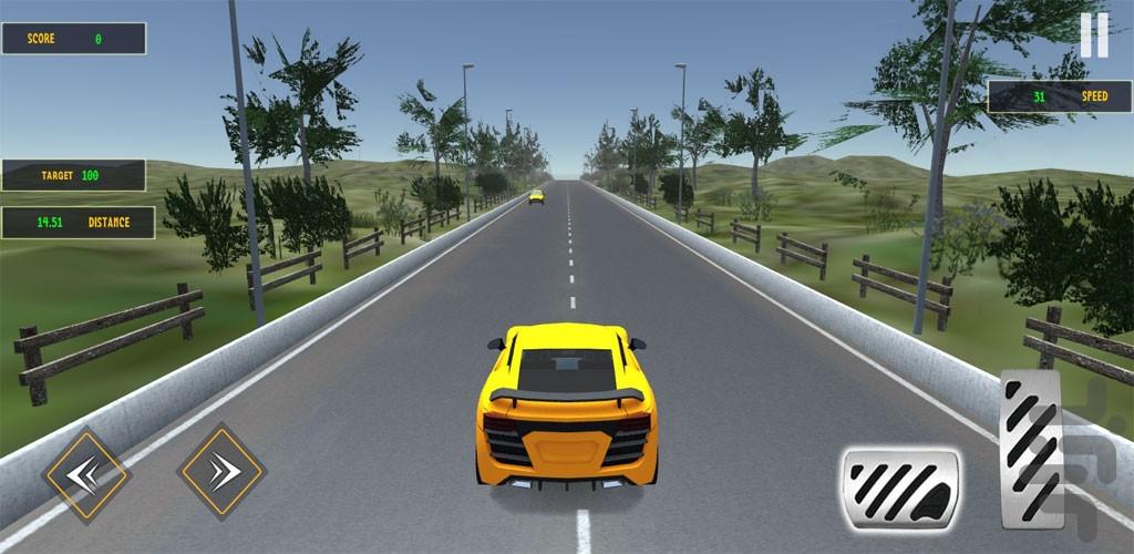 بازی ماشین مسابقه - عکس بازی موبایلی اندروید