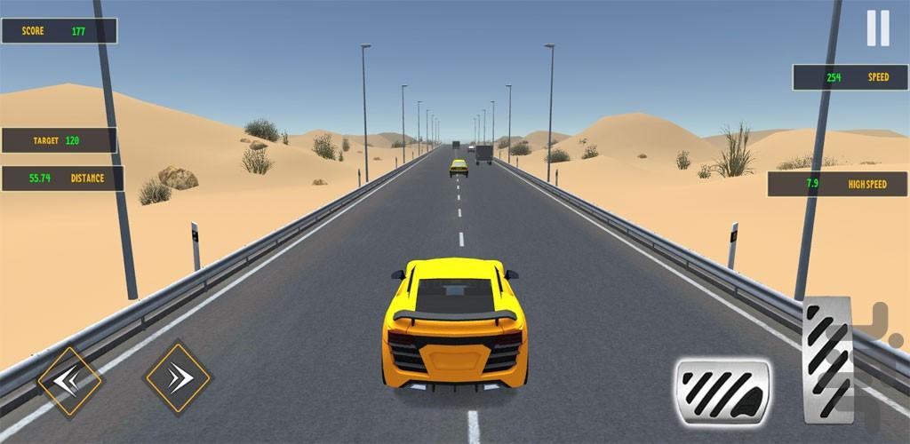 بازی ماشین مسابقه - عکس بازی موبایلی اندروید