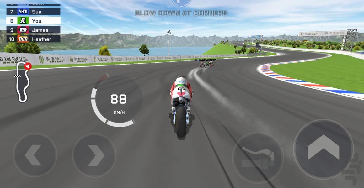 بازی موتور مسابقه - Gameplay image of android game