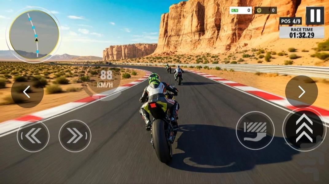 بازی موتور مسابقه - Gameplay image of android game