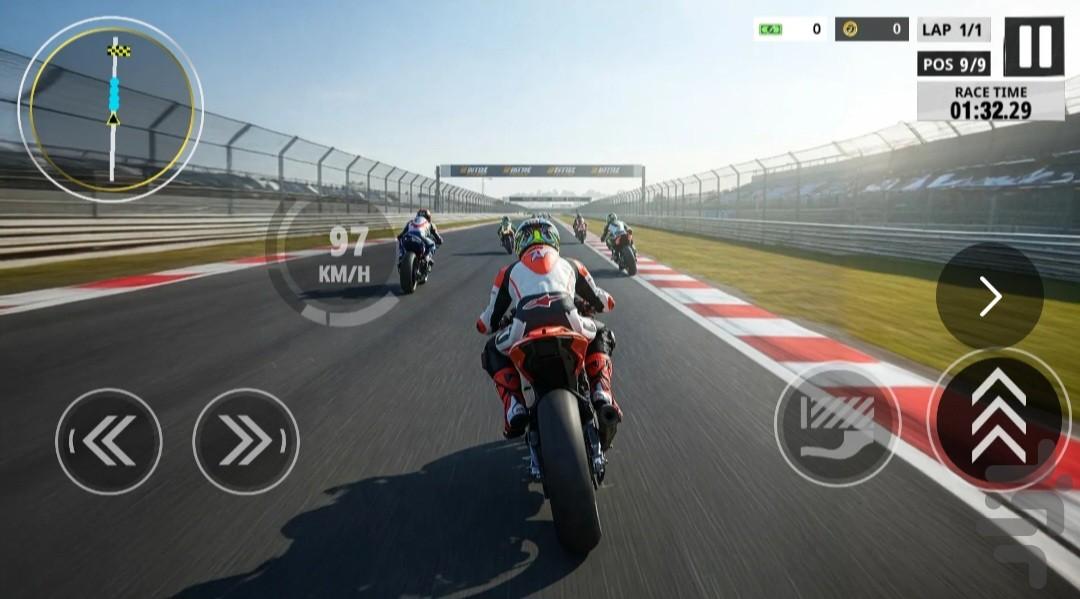 بازی موتور مسابقه - Gameplay image of android game