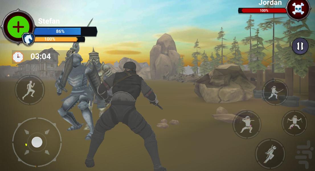 بازی نینجا - Gameplay image of android game
