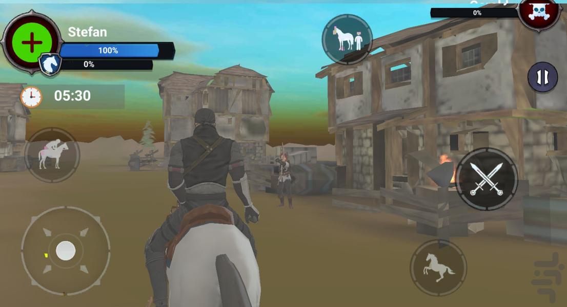 بازی نینجا - Gameplay image of android game