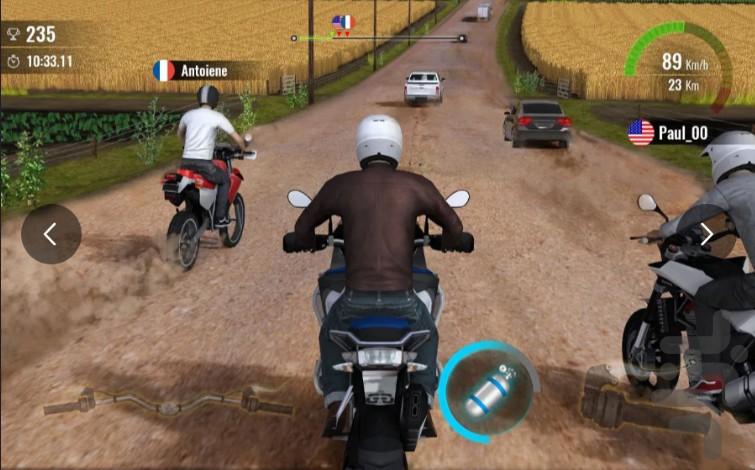 موتور بازی در اتوبان - Gameplay image of android game