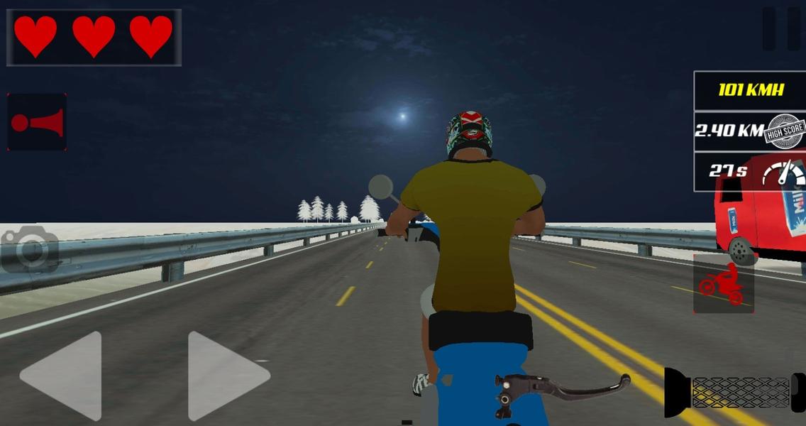 موتور بازی در اتوبان - Gameplay image of android game