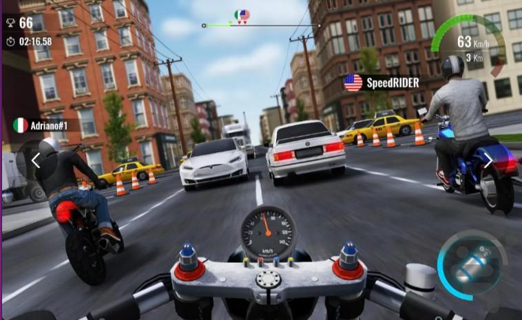 موتور بازی در اتوبان - Gameplay image of android game