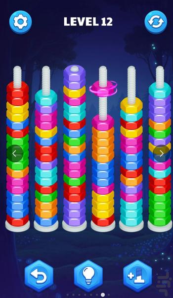 بازی مرتب سازی مهره - Gameplay image of android game