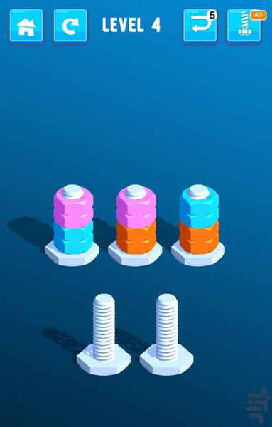 بازی مرتب سازی مهره - Gameplay image of android game