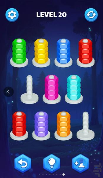 بازی مرتب سازی مهره - Gameplay image of android game