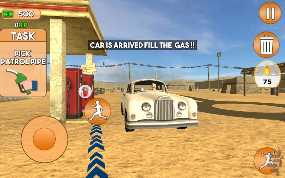 بازی ایستگاه پمپ بنزین - Gameplay image of android game