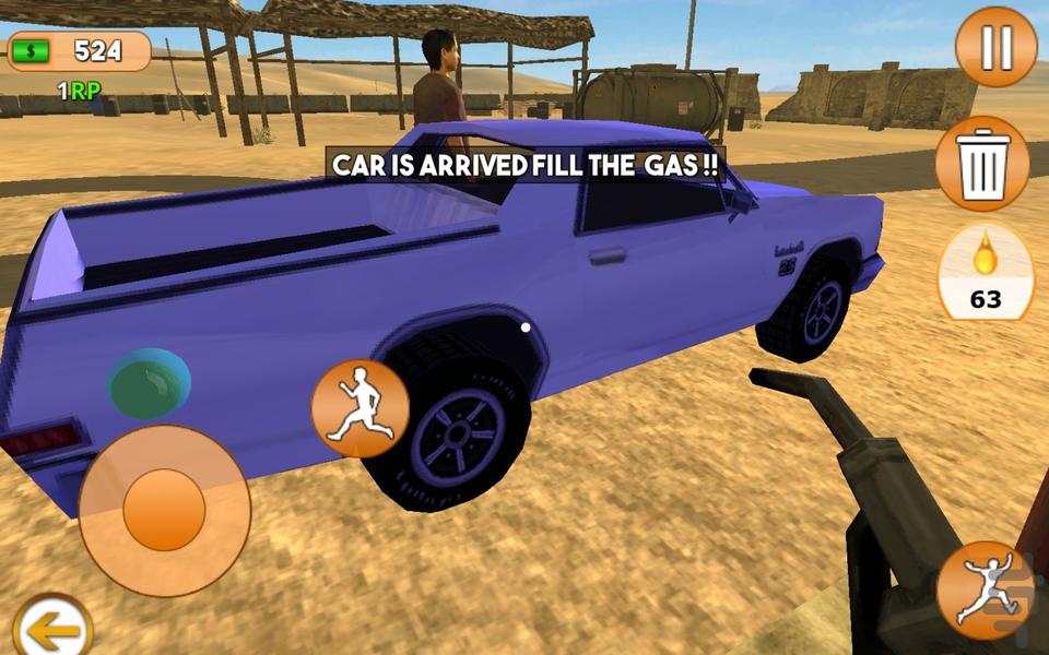 بازی ایستگاه پمپ بنزین - Gameplay image of android game
