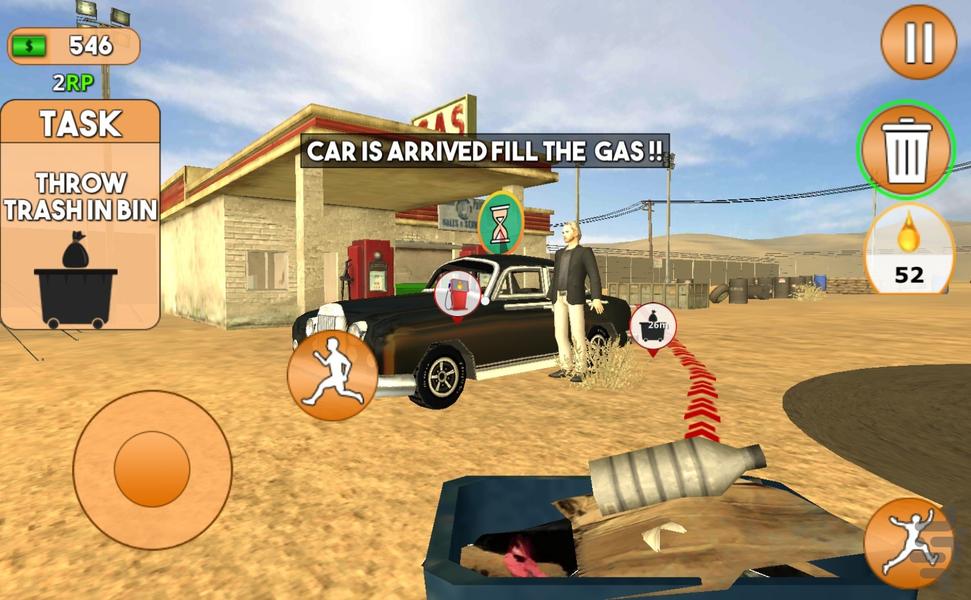 بازی ایستگاه پمپ بنزین - Gameplay image of android game