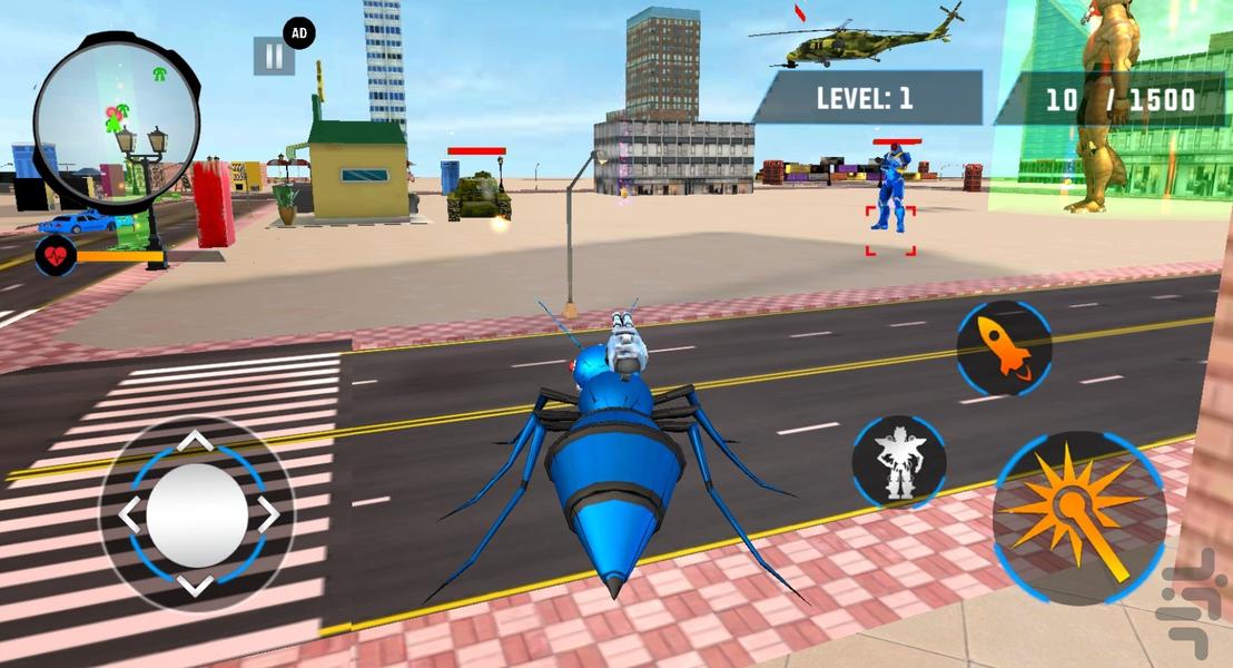 بازی جنگی مورچه رباتی - Gameplay image of android game