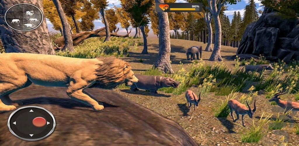 بازی شیر درنده - حیات وحش - Gameplay image of android game