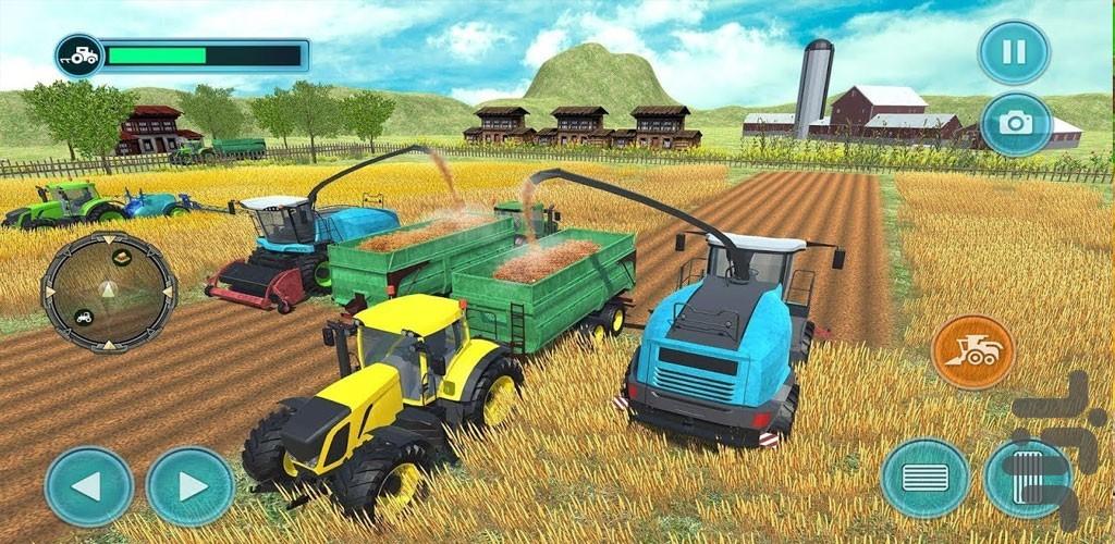 بازی تراکتور در مزرعه - عکس بازی موبایلی اندروید
