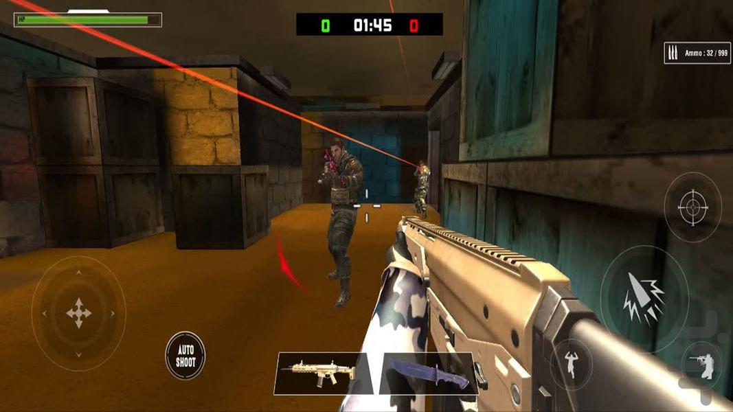 بازی تفنگی نیروی زمینی - Gameplay image of android game