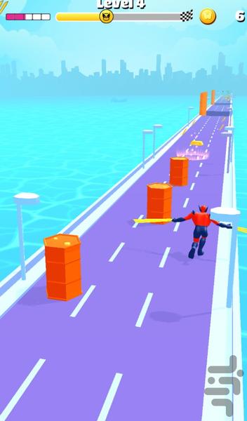 بازی مرد چنگالی - Gameplay image of android game