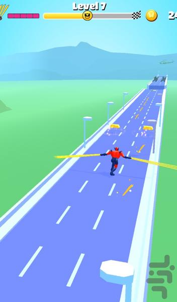 بازی مرد چنگالی - Gameplay image of android game