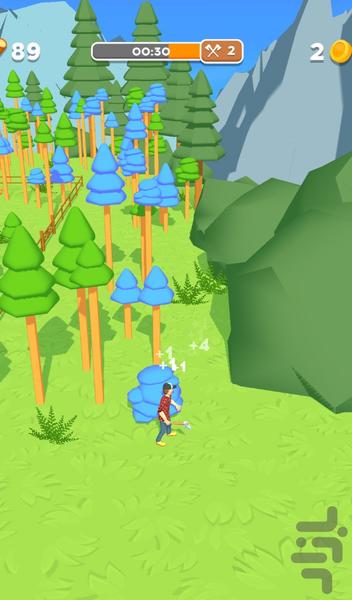 بازی چوب بری - Gameplay image of android game