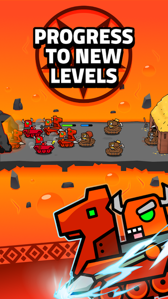 Age of Tanks Warriors: TD War - Gameplay image of android game