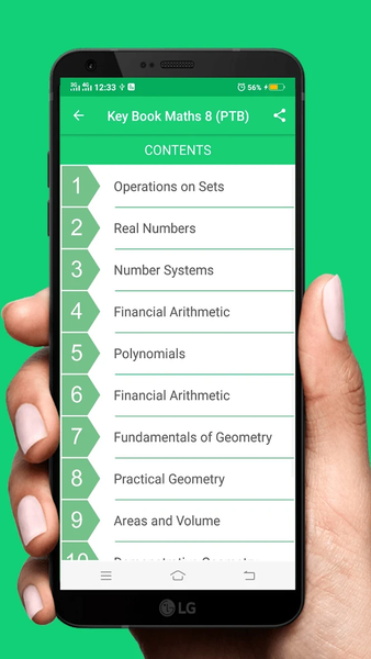 Maths 8 PTB Keybook : EE88 - Image screenshot of android app