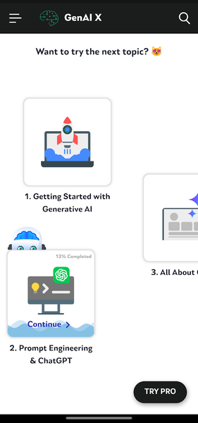 Generative AI : Learn Lab - Image screenshot of android app