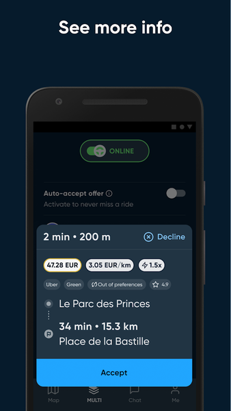 Bliq Driver - Earn more money - عکس برنامه موبایلی اندروید