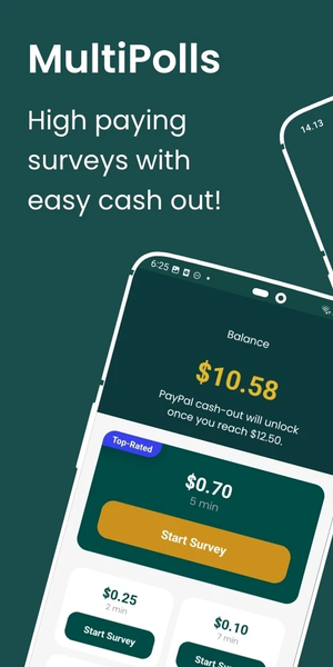 MultiPolls: Surveys for Money! - Image screenshot of android app