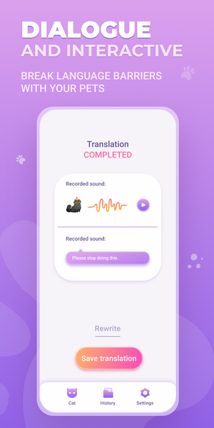 Cat translator - Human to Pet - عکس برنامه موبایلی اندروید