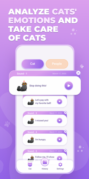 Cat translator - Human to Pet - عکس برنامه موبایلی اندروید