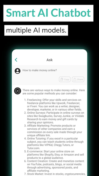 AI Chatbot ۴o - Ask Anything - عکس برنامه موبایلی اندروید