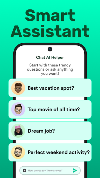 Chat AI Bot App Open Assistant - عکس برنامه موبایلی اندروید