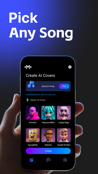 CoverX - AI Cover Song Maker - عکس برنامه موبایلی اندروید