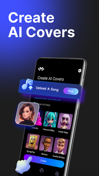 CoverX - AI Cover Song Maker - Image screenshot of android app