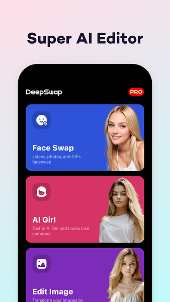 DeepSwap - Official App - عکس برنامه موبایلی اندروید