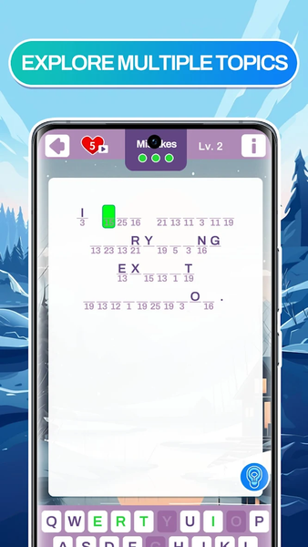 Cryptogram Word - Puzzles Game - عکس بازی موبایلی اندروید