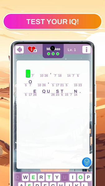 Cryptogram Word - Puzzles Game - عکس بازی موبایلی اندروید