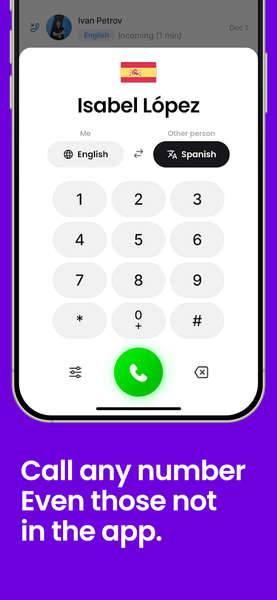 EzDubs - Phone Call Translator - عکس برنامه موبایلی اندروید