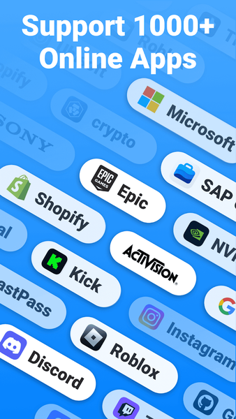 Authenticator App: ۲FA/MFA/OTP - عکس برنامه موبایلی اندروید