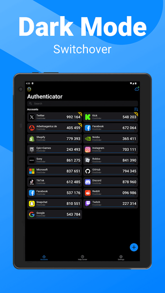 Authenticator App: ۲FA/MFA/OTP - عکس برنامه موبایلی اندروید