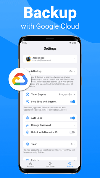 Authenticator App: ۲FA/MFA/OTP - عکس برنامه موبایلی اندروید