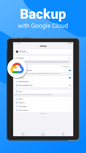 Authenticator App: ۲FA/MFA/OTP - عکس برنامه موبایلی اندروید
