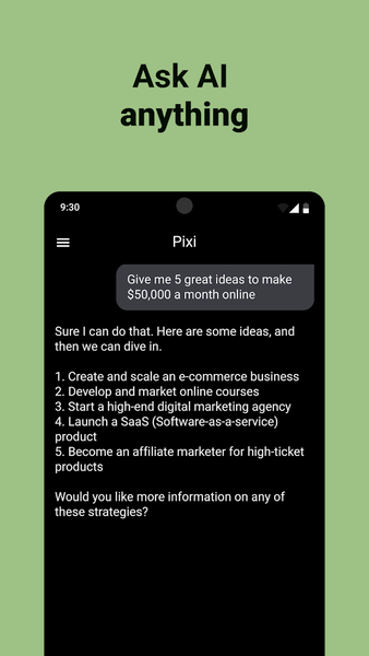 AI Chat: Pixi - عکس برنامه موبایلی اندروید