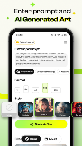 ArtistAI: AI Photo Generator - عکس برنامه موبایلی اندروید
